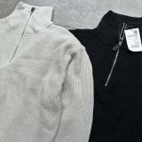  Áo knit half zip 8seconds đen 