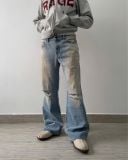  Quần jeans KMC FLARE light blue 