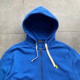  Áo Hoodie zip Ralph Lauren xanh đậm - ngựa vàng (flaw đốm vàng) 