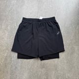 Quần short Asics 7" màu đen có lót 