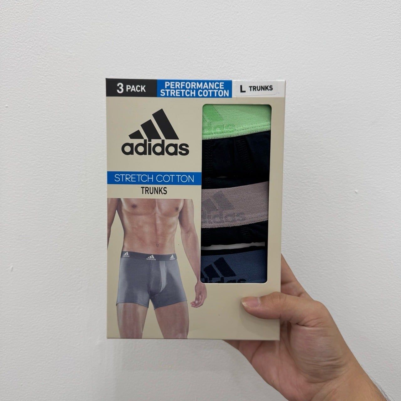  Quần lót Boxer ADIDAS PERFORMANCE STRETCH COTTON (pack 3c) 