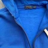  Áo Hoodie zip Ralph Lauren xanh đậm - ngựa vàng (flaw đốm vàng) 