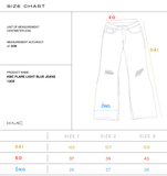  Quần jeans KMC FLARE light blue 