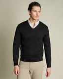  Áo knit Brooks brothers merino wool V-NECK 