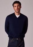  Áo knit Brooks brothers merino wool V-NECK 