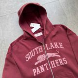  Áo hoodie ZIP Hollister đỏ washed - PANTHERS 