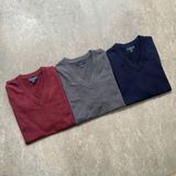  Áo knit Brooks brothers merino wool V-NECK 