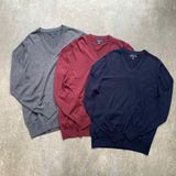  Áo knit Brooks brothers merino wool V-NECK 