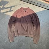  KMC Polo tay dài Knit Ombre Brown 