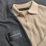  KMC áo len quarter zip 