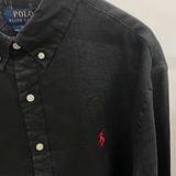 Áo sơ mi RL LINEN tay dài slim fit BLACK 