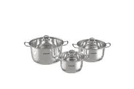 SHG788 - Bộ 3 Nồi Inox 5 Đáy SUNHOUSE