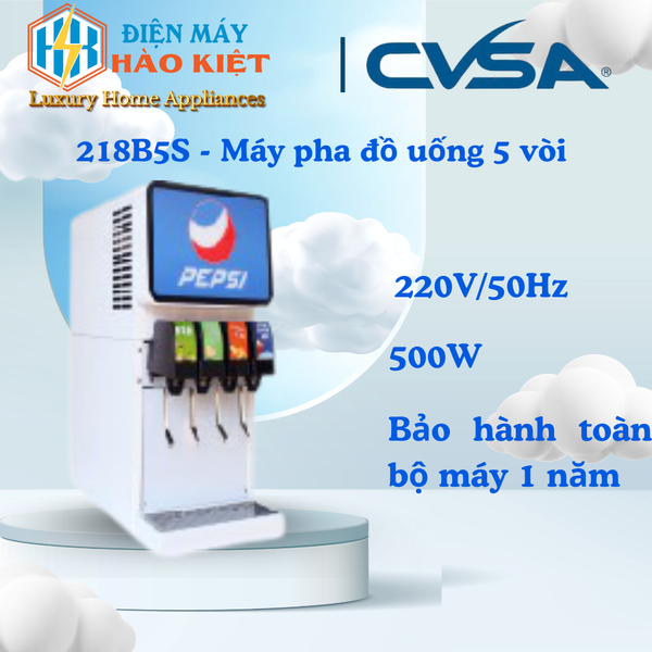 218B5S - Máy pha đồ uống 5 vòi (mẫu B)