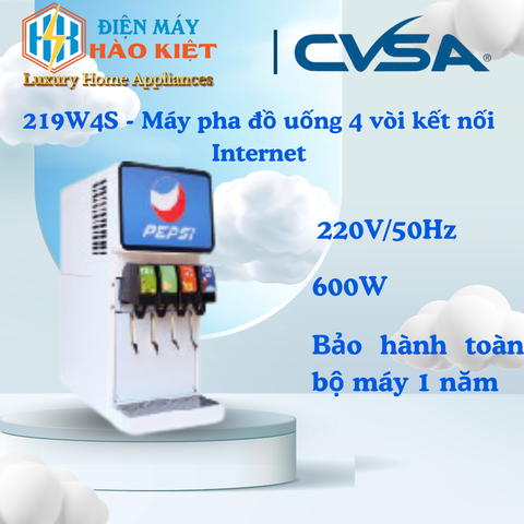 219W4S - Máy pha đồ uống 4 vòi kết nối Internet
