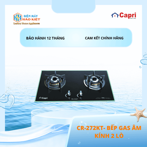 CR-272KT - Bếp Gas 2 Lò Capri CR 272KT