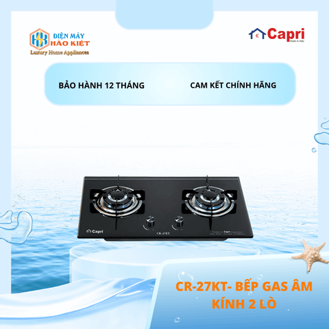 CR-27KT - Bếp Gas 2 Lò Capri CR 27KT