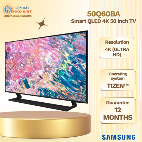 50Q60BA - Smart Tivi QLED 4K 50 Inch Samsung