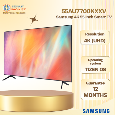 55AU7700KXXV - Smart Tivi Samsung 4K 55 Inch