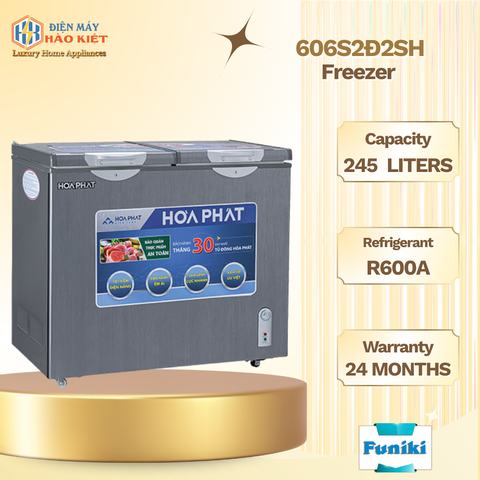606S2Đ2SH - Tủ Đông 245L