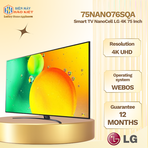 75NANO76SQA - Smart Tivi NanoCell LG 4K 75 Inch