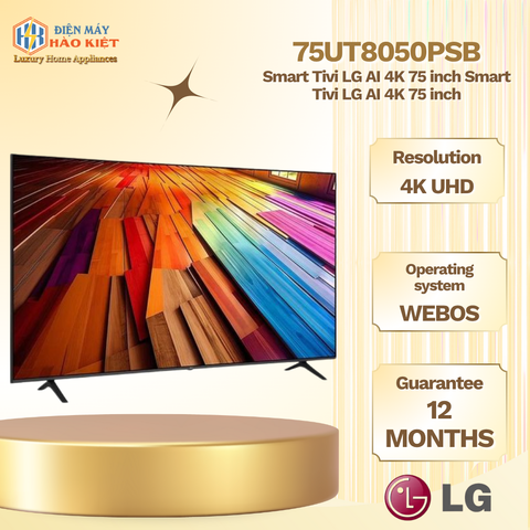 75UT8050PSB - Smart Tivi LG AI 4K 75 inch Smart Tivi LG AI 4K 75 inch