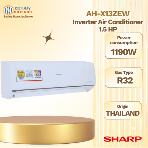 AH-X13ZEW - Máy Lạnh Sharp Inverter 1.5 HP