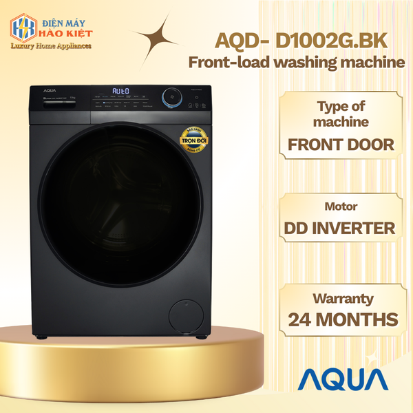 AQD- D1002G.BK - Máy Giặt Lồng Ngang