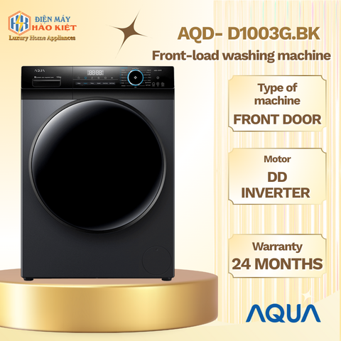AQD- D1003G.BK - Máy Giặt Lồng Ngang