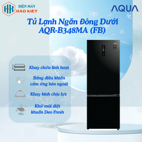 AQR-B348MA (FB) - Tủ Lạnh Ngăn Đông Dưới