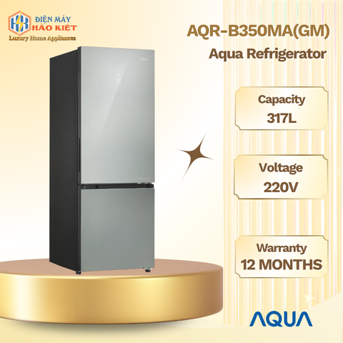 AQR-B350MA(GM) - Tủ Lạnh Ngăn Đông Dưới
