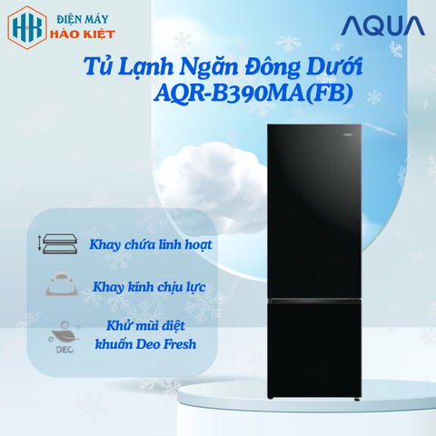AQR-B390MA(FB) - Tủ Lạnh Ngăn Đông Dưới