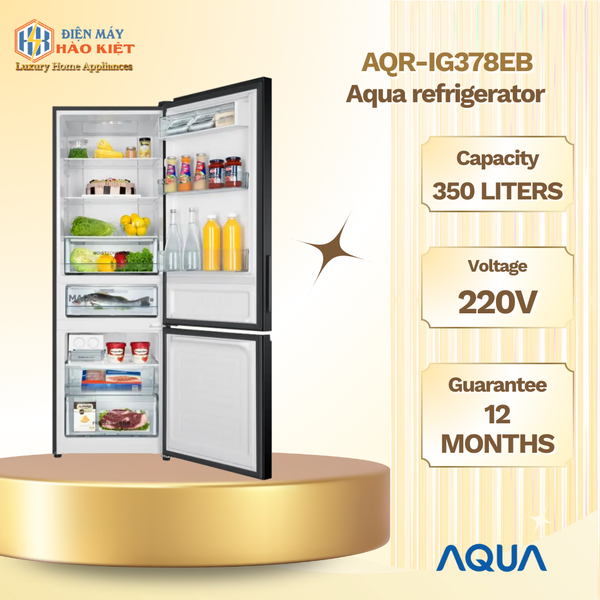 AQR-IG378EB - Tủ Lạnh Ngăn Đông Dưới