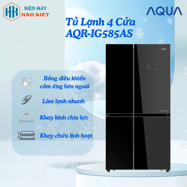 AQR-IG585AS - Tủ Lạnh Side By Side