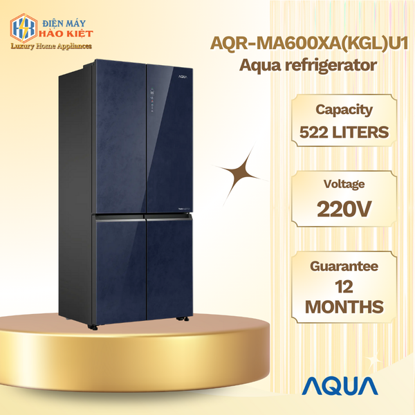 AQR-MA600XA(KGL)U1 - Tủ Lạnh 4 Cửa