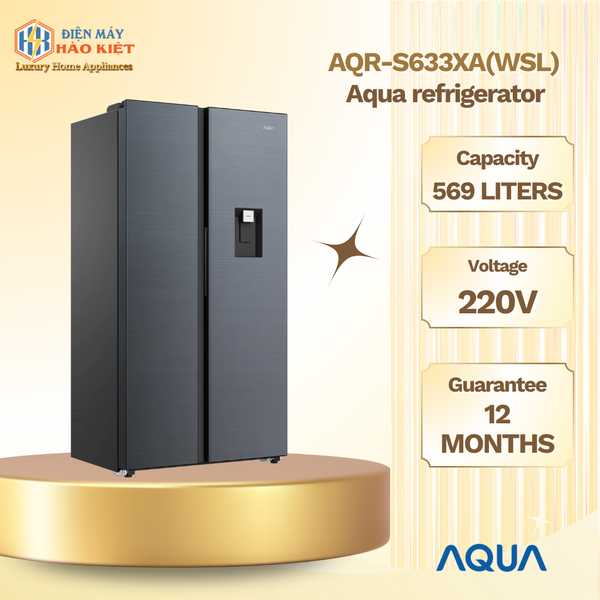 AQR-S633XA(WSL) - Tủ Lạnh Side By Side
