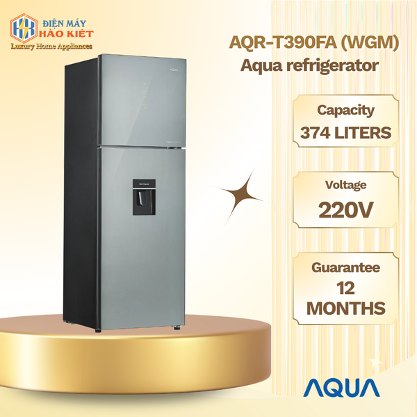 AQR-T390FA (WGM) - Tủ Lạnh Ngăn Đông Trên