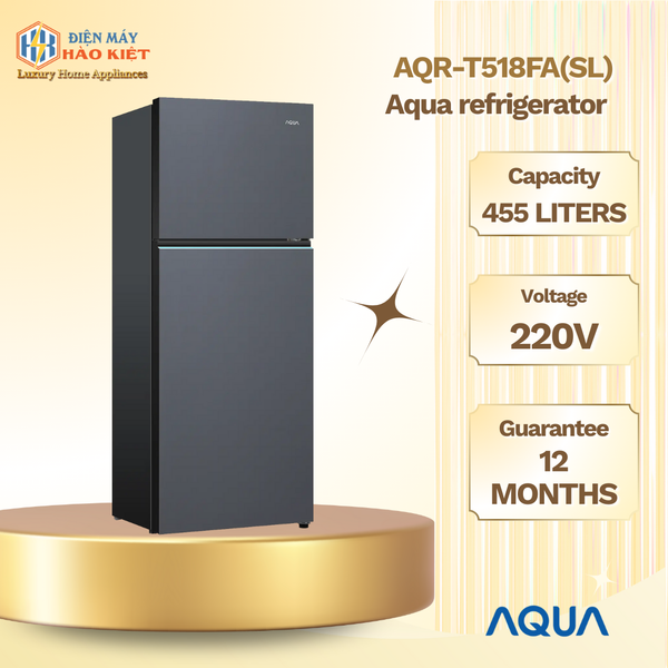 AQR-T518FA(SL) - Tủ Lạnh Ngăn Đông Trên