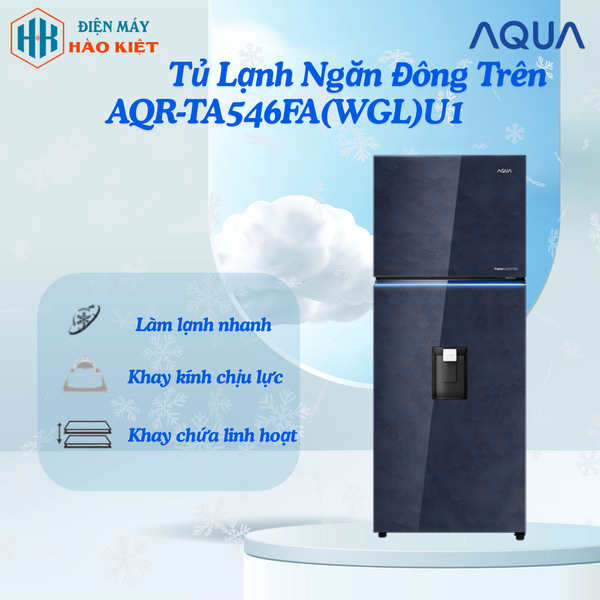 AQR-TA546FA(WGL)U1 - Tủ Lạnh Ngăn Đông Trên