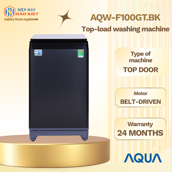 AQW-F100GT.BK - Máy Giặt Lồng Đứng
