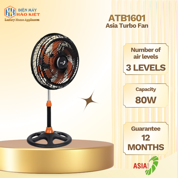 ATB1601 - Quạt Lửng Asia Turbo 80W  Sải Cánh 40Cm