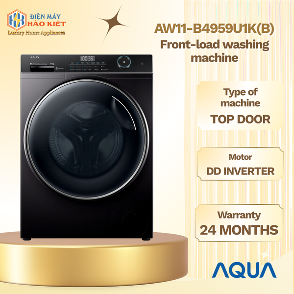 AW11-B4959U1K(B) - Máy Giặt Lồng Ngang