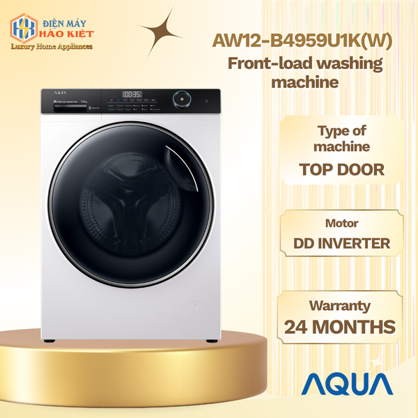 AW12-B4959U1K(W) - Máy Giặt Lồng Ngang