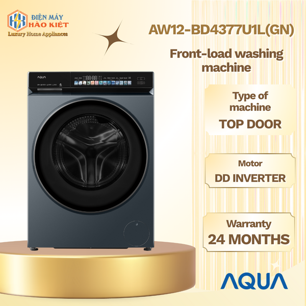 AW12-BD4377U1L(GN) - Máy Giặt Lồng Ngang