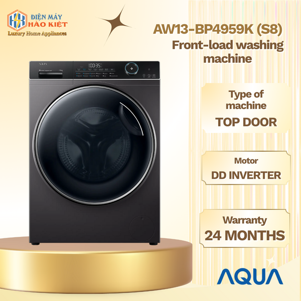 AW13-BP4959K (S8) - Máy Giặt Lồng Ngang