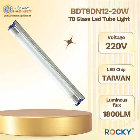 BDT8DN12-20W - Đèn Led Tube T8 Thủy Tinh