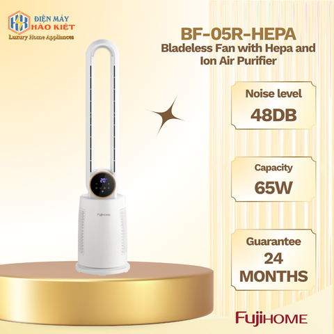 BF-05R-HEPA - Quạt Không Cánh Lọc Không Khí Hepa Và Ion Fujihome