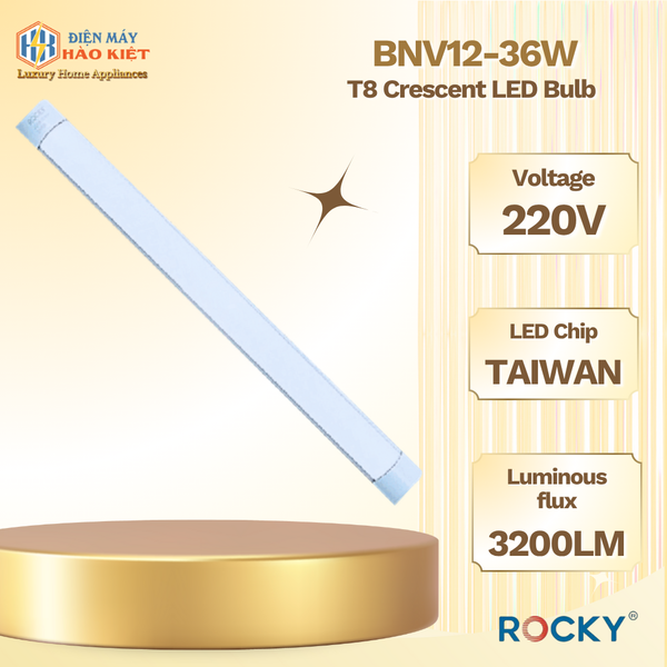 BNV12-36W - Bóng Đèn Led T8 Bán Nguyệt