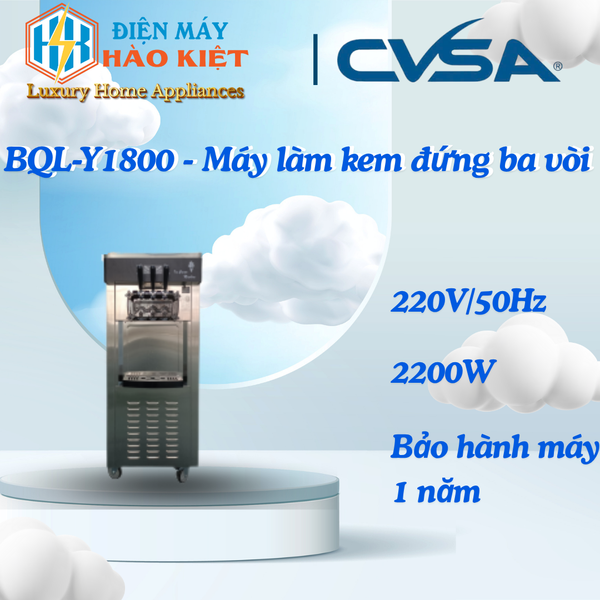 BQL-Y1800 - Máy làm kem đứng ba vòi
