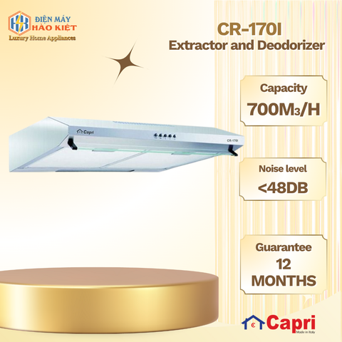 CR-170I - Máy Hút Và Khử Mùi Capri 7 Tấc CR 170I
