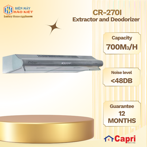 CR-270I - Máy Hút Và Khử Mùi Capri 7 Tấc CR 270I